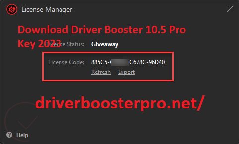 Download Driver Booster 10.5 Pro Key 2023